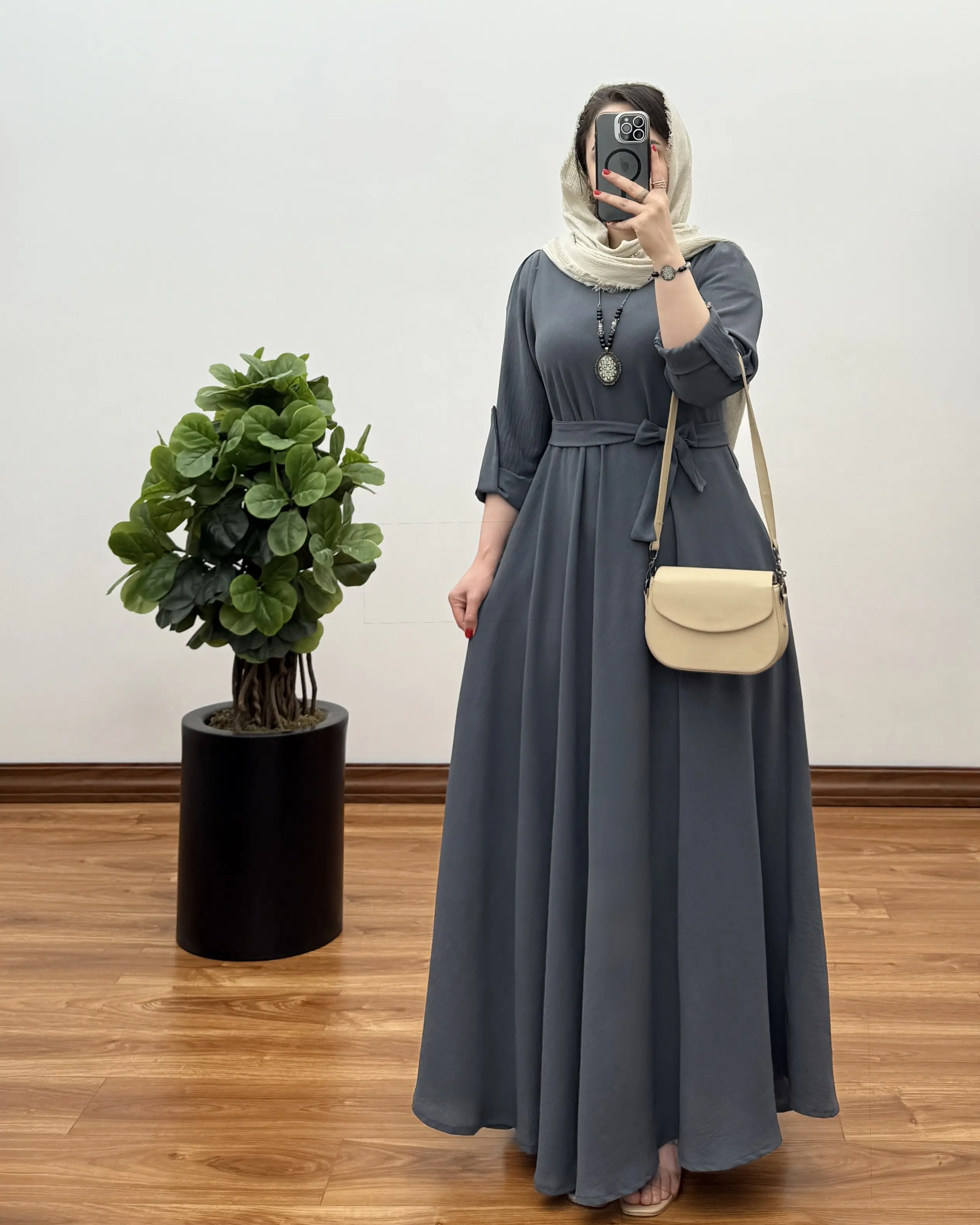 پیراهن کلوش ابروبادی ریزش دار شیک 
